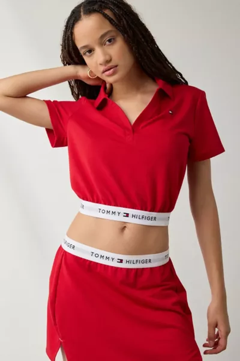 Out From Under X Tommy Hilfiger Cropped Polo Top