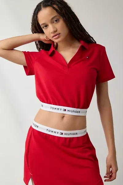 Out From Under X Tommy Hilfiger Cropped Polo Top