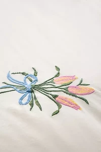 A Bouquet For You Floral Embroidered Duvet Cover