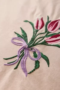 A Bouquet For You Floral Embroidered Duvet Cover