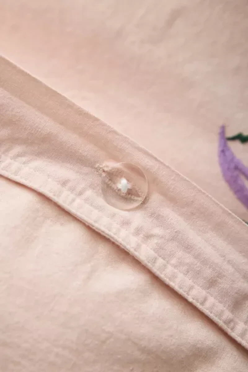 A Bouquet For You Floral Embroidered Duvet Cover