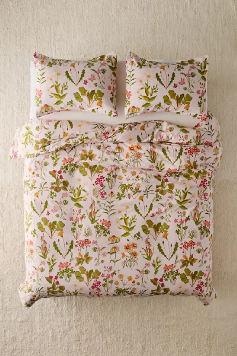 Flori Wildflower Floral Duvet Cover Set
