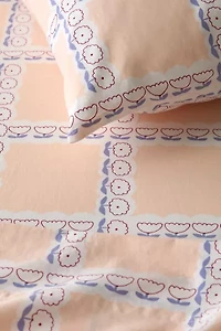 Briar Floral Gridded Sheet Set