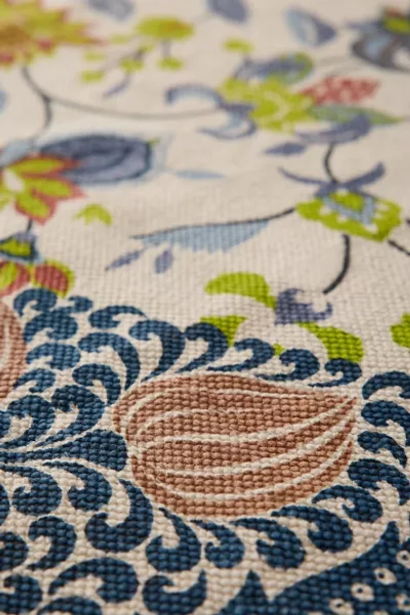 Art Deco Tulip Floral Printed Rug