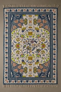 Art Deco Tulip Floral Printed Rug