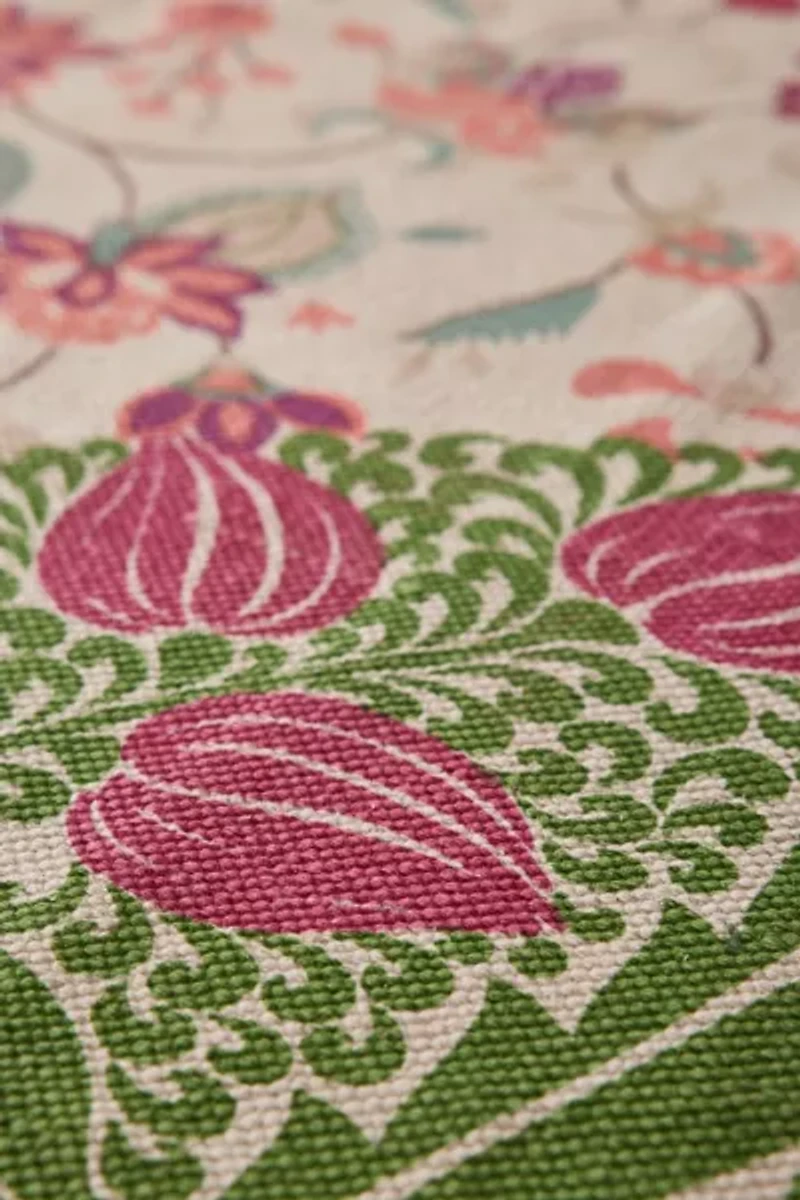 Art Deco Tulip Floral Printed Rug