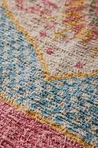 In Bloom Floral Scallop Printed Rug
