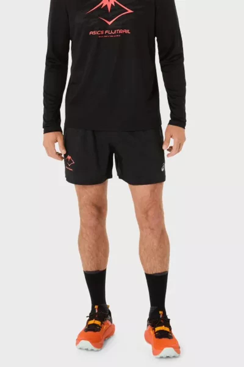 ASICS Fujitrail Printed 5in Running Short