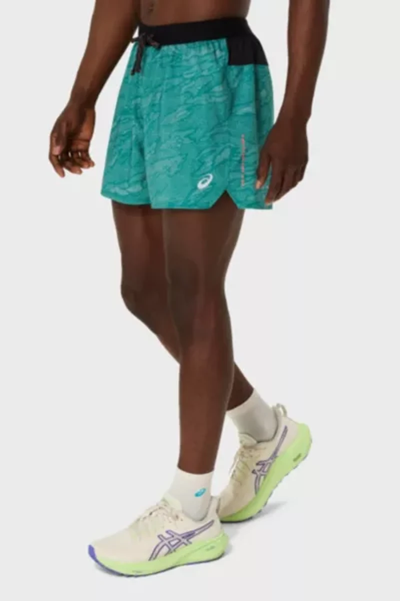 ASICS Fujitrail Printed 5in Running Short