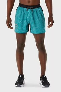 ASICS Fujitrail Printed 5in Running Short