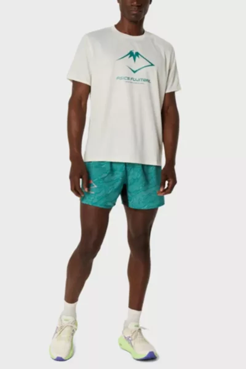 ASICS Fujitrail Printed 5in Running Short