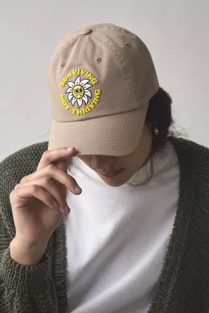 American Needle Surviving Not Thriving Embroidered Baseball Hat