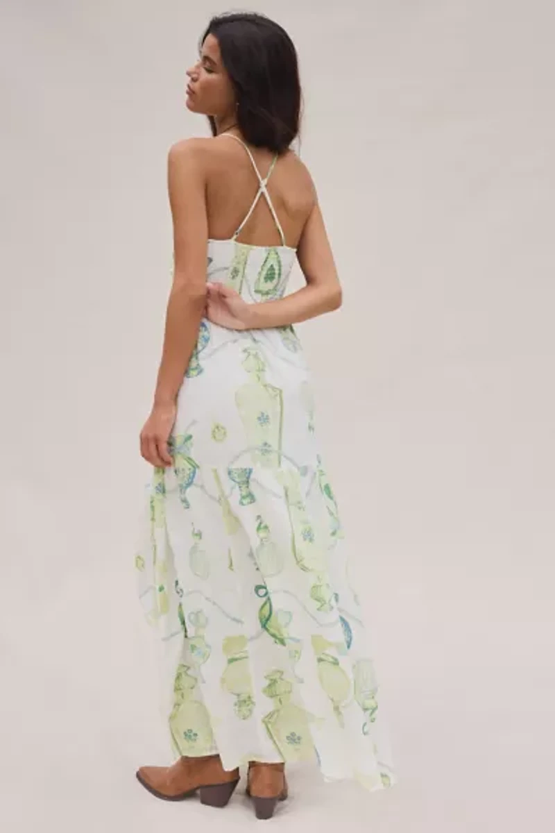 Kimchi Blue Renee Smocked Tiered Maxi Dress