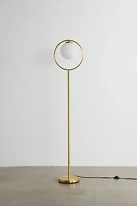 Brass Globe Floor Lamp