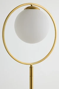 Brass Globe Floor Lamp