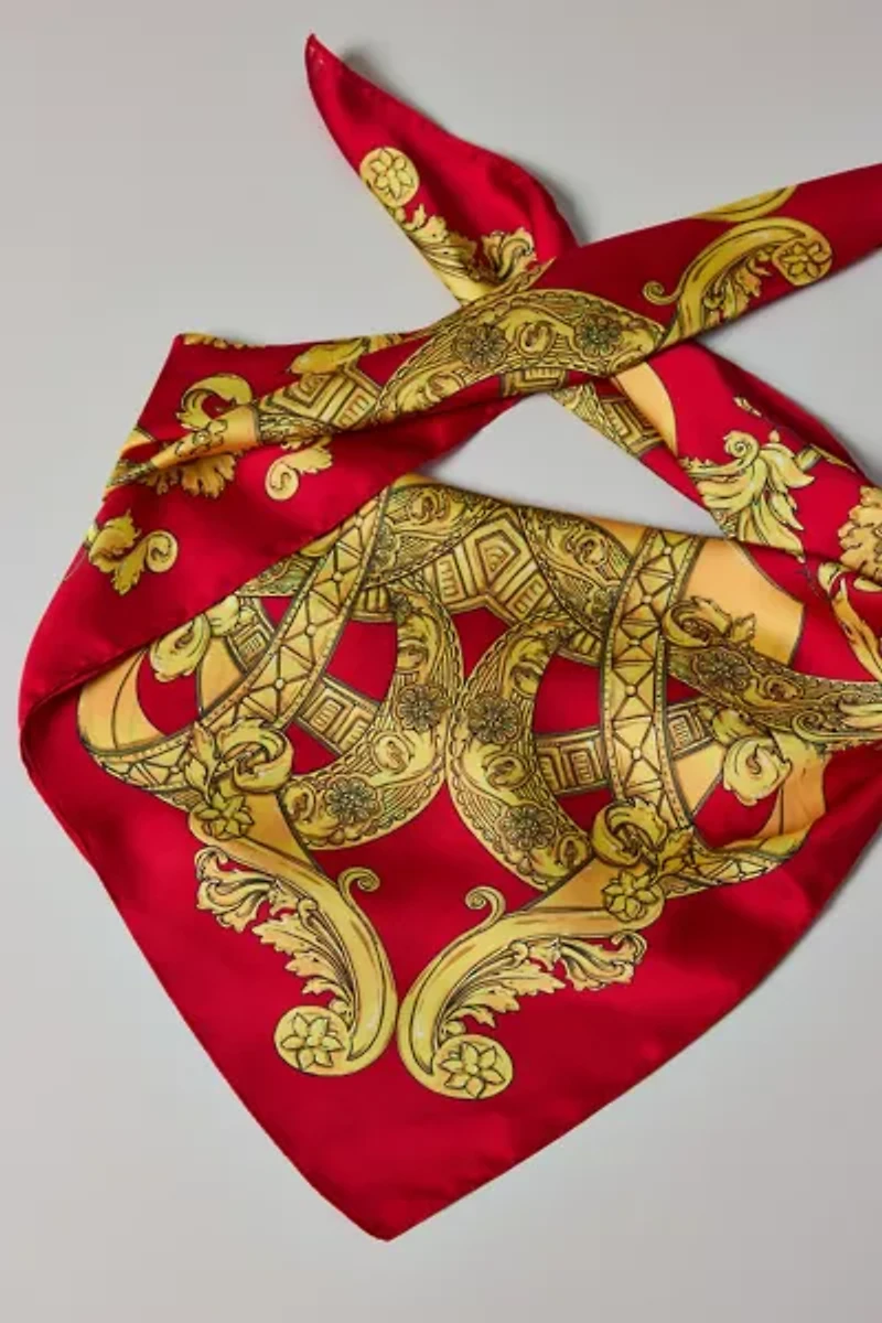 Gate Printed Silky Scarf