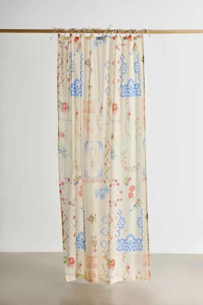 Irene Hanky Patterned Window Panel