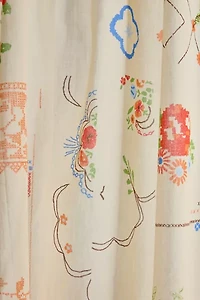 Irene Hanky Patterned Window Panel