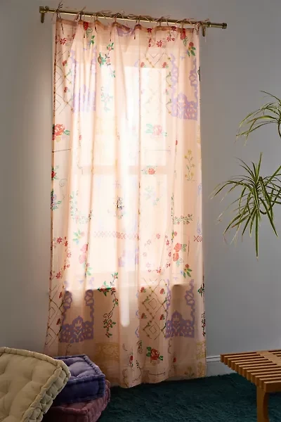 Irene Hanky Patterned Window Panel