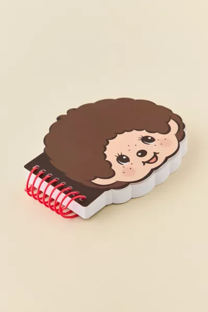 PIPSTICKS Monchhichi Head Shaped Spiral Notebook