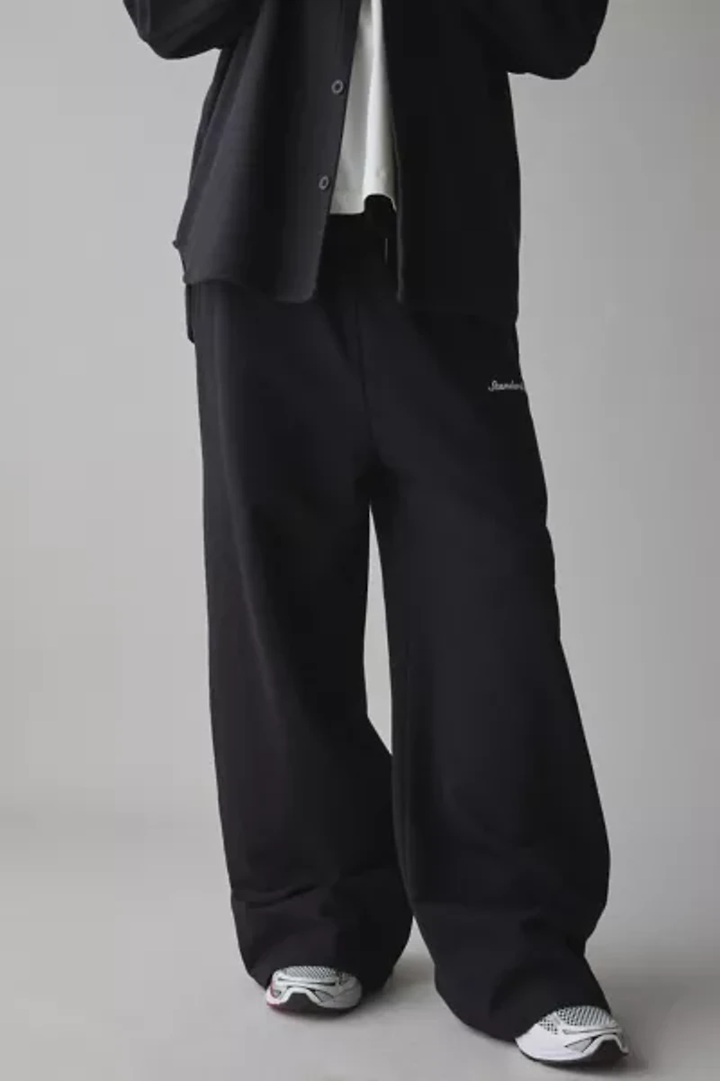 Standard Cloth Relaxed Fit Open Hem Wide Leg Sweatpant