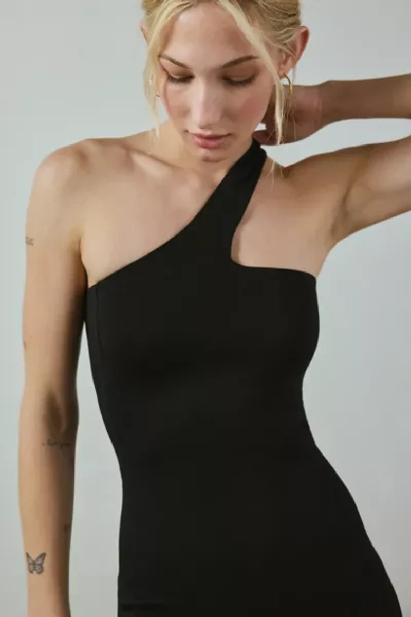 AFRM Holland Asymmetrical One-Shoulder Mini Dress
