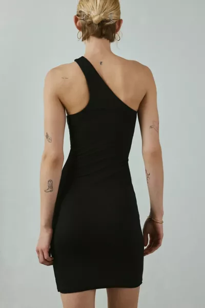 AFRM Holland Asymmetrical One-Shoulder Mini Dress