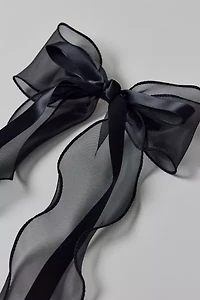 Inez Chiffon Ribbon Hair Bow Clip