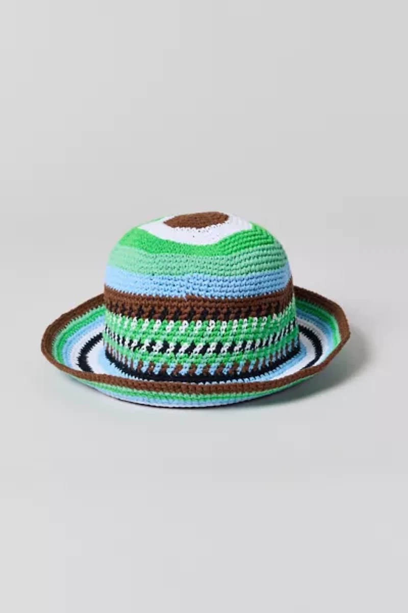 Wyeth Stripe Pattern Knit Bucket Hat