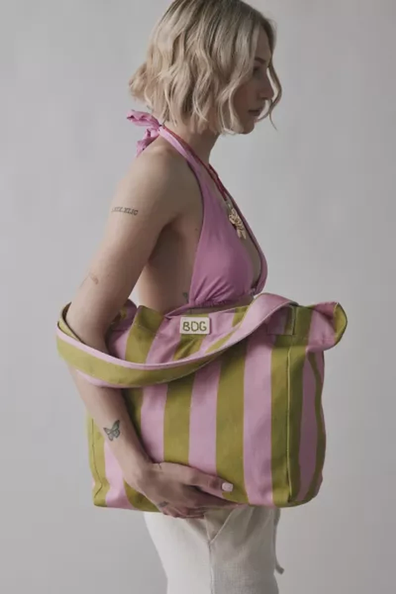 BDG Resort Striped Tote Bag