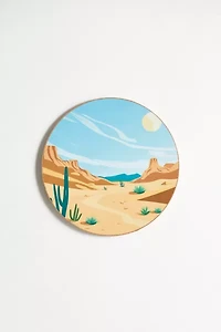 Western Round Cork Board & Icon Pin Set
