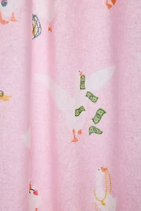 Cheeky Goose Patterned Shower Curtain