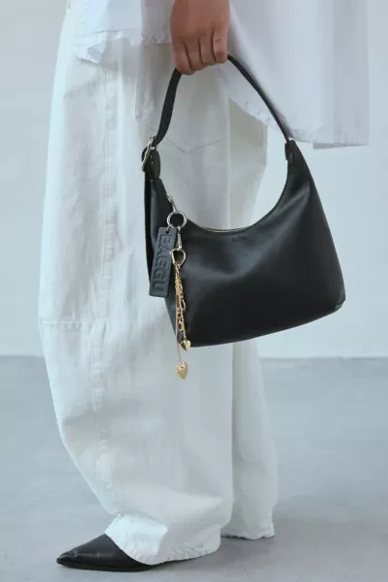 BAGGU Mini Recycled Leather Shoulder Bag