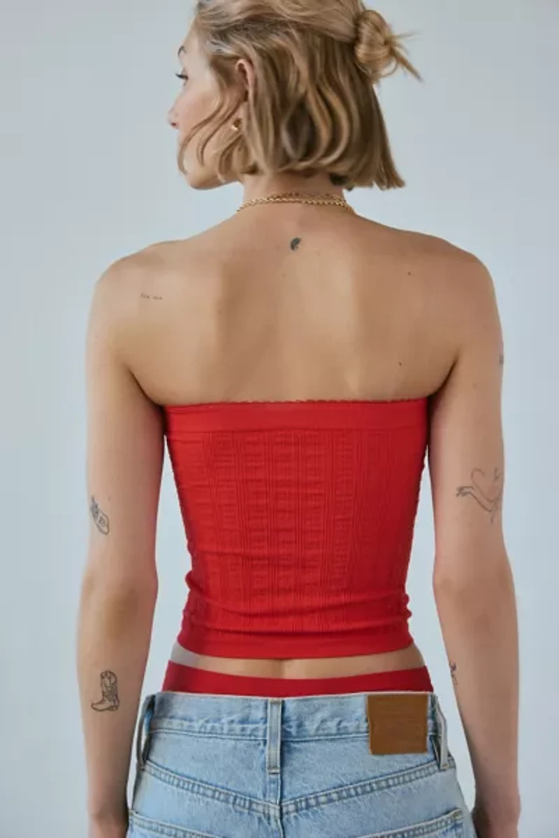 Out From Under Sweet Pea Pointelle Seamless Tube Top