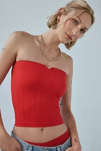 Out From Under Sweet Pea Pointelle Seamless Tube Top