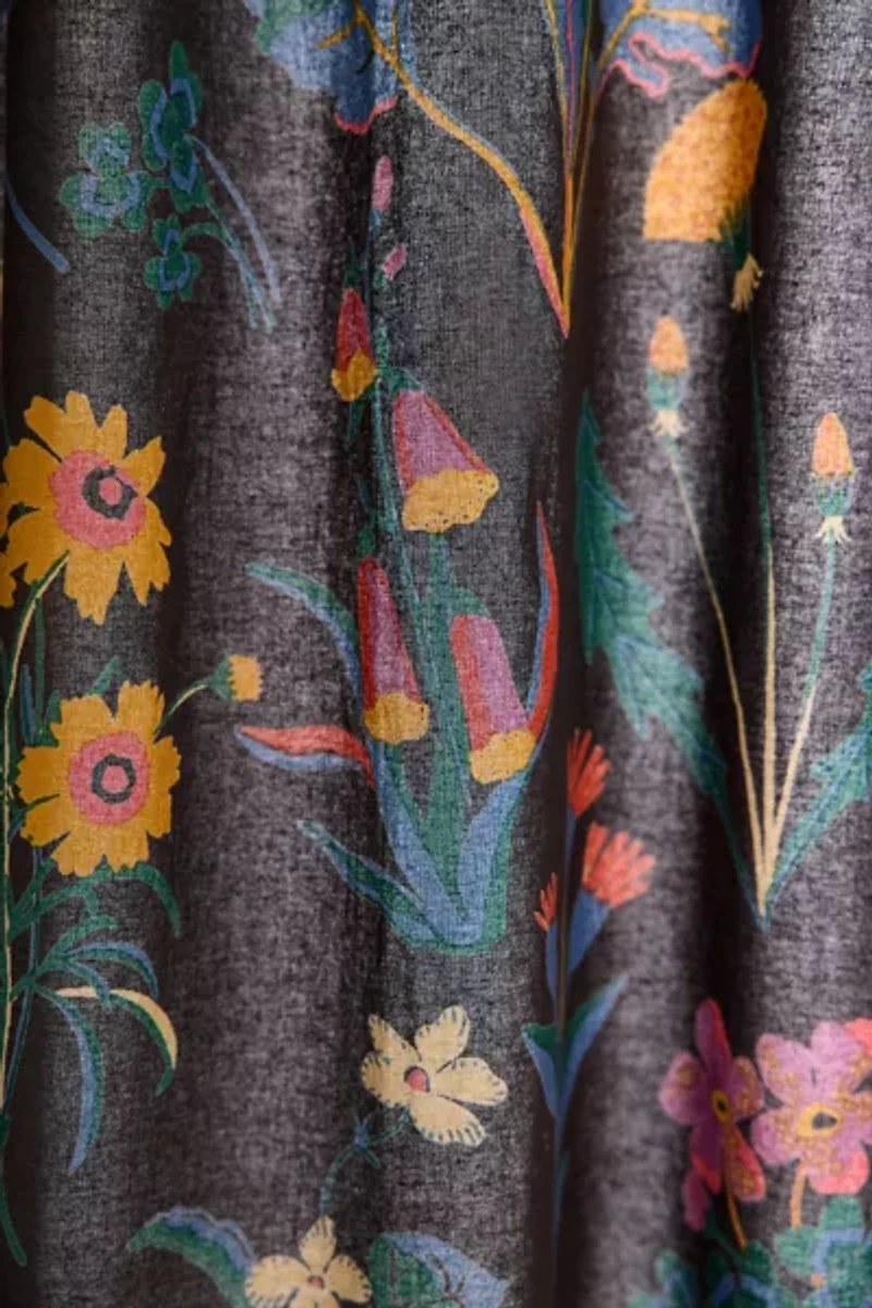 Flori Wildflower Patterned Shower Curtain