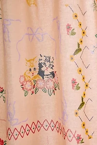 Irene Hankies Patterned Shower Curtain