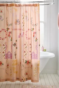 Irene Hankies Patterned Shower Curtain