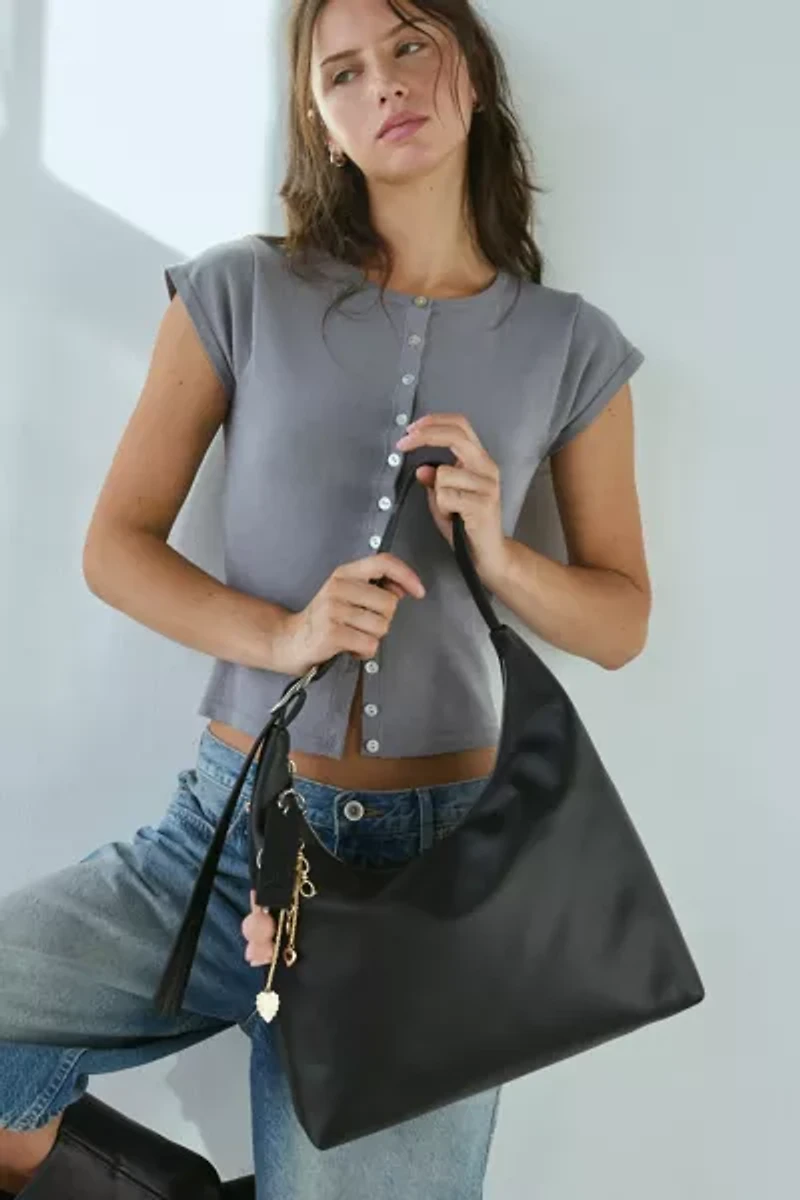 BAGGU Recycled Leather Shoulder Bag