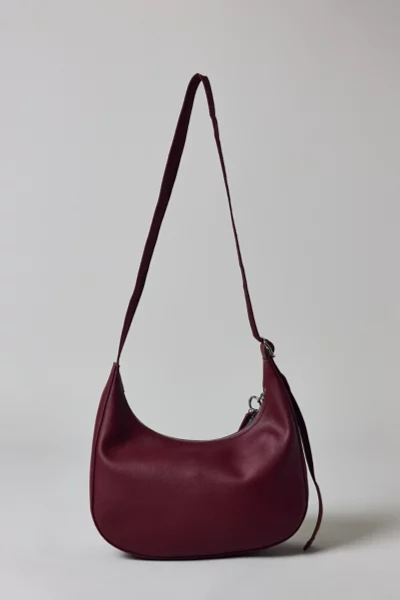 BAGGU Recycled Leather Medium Crescent Bag