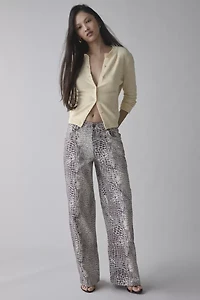 The Ragged Priest Bite Printed Wide-Leg Jean
