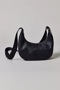 BAGGU Small Recycled Leather Crescent Bag