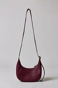 BAGGU Small Recycled Leather Crafted Crescent Bag