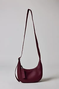 BAGGU Small Recycled Leather Crafted Crescent Bag