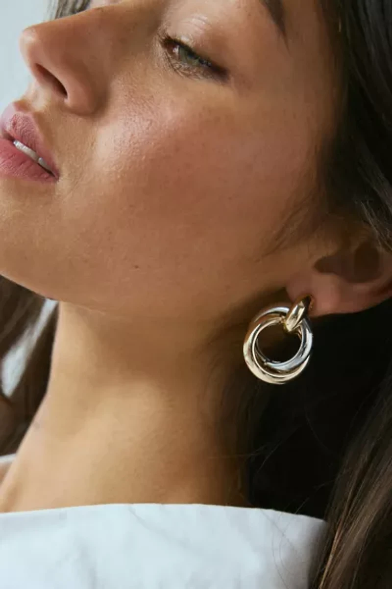 Adriana Statement Twist Hoop Earring