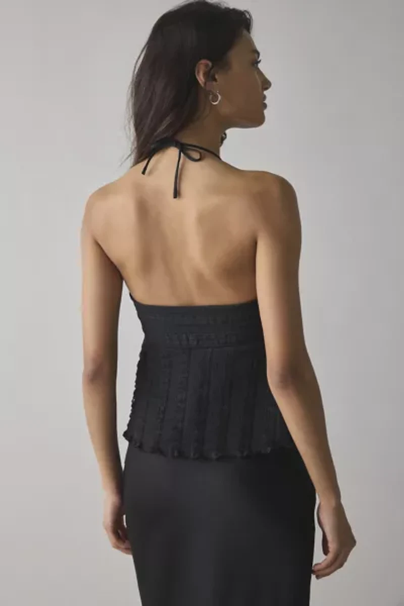 UO Eloise Convertible Tie Split-Front Tube Top