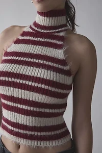 The Ragged Priest Drum High-Neck Sweater Vest Top