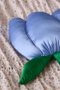 Tulip Shape Satin Throw Pillow
