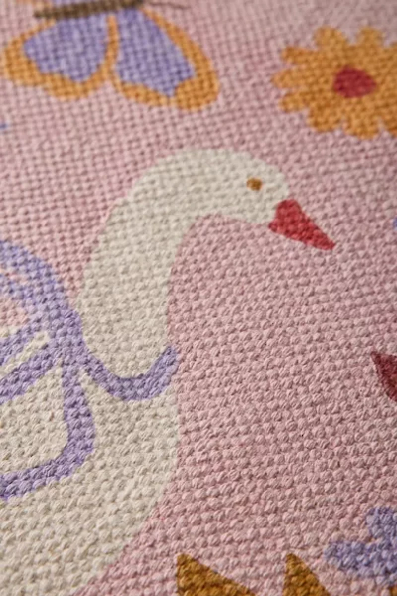 Garden Of Geese Icon Printed Rug