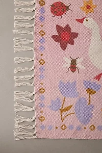 Garden Of Geese Icon Printed Rug